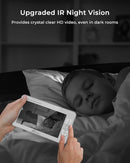 iFamily 7" Large Split Baby Monitor with 2 HD Cameras and Audio, 1080P HD Video Baby Monitor No WiFi,Hack Proof by TinyTreasures Baby Boutique