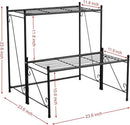 DOEWORKS 2 Tier Metal Plant Stand Storage Rack Shelf, Flower Pot Holder Display Shelf, Black by GreenHaven Gardens