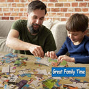 Jumbo Floor Puzzle for Kids, Large Jigsaw Puzzles 35 Piece for Kids Ages 3-5,Preschool Learning & Education Toys, Gifts for 4-8 Year Old Boys and Girls (Panda Animals) by TinyTreasures Baby Boutique