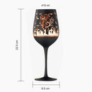 Crystal Halloween Stemmed Wine Glasses - Set of 2 by The Wine Savant