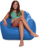 Posh Creations Structured Comfy Seat for Playrooms and Bedrooms, Large Bean Bag Chair, Malibu Lounge, Royal Blue by TinyTreasures Baby Boutique