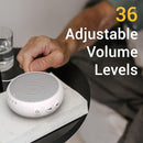 Sleep Sound Machine White Noise Machine with 32 Calming Sounds 36 Volume Levels Pink Brown Noise Machine for Baby Kid Adult with 4 Timer Noise Canceling Machine for Office Privacy (U-White) by TinyTreasures Baby Boutique