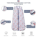Baby Sleep Sack 0-6 Months Wearable Blanket for Babies 100% Organic Cotton 2-Way Zipper YKK 0.5 TOG Toddler Sleeping Sacks Cars by TinyTreasures Baby Boutique