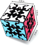 Gear Cube 3x3 with Three-Dimensional Gear Structure Magic Cube 3x3x3 Puzzles Toys (60mm) Brain Teaser Puzzle Game Toy for Children and Adults (Style B) by TinyTreasures Baby Boutique