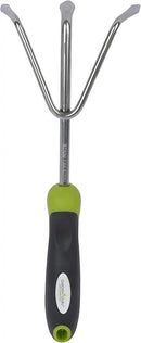 Garden Guru Hand Cultivator Rake Tiller Tool - Stainless Steel for Ultimate Strength - Rust Resistant - Ergonomic Handle - Great for Gardening Cultivating Loosening Weeding by GreenHaven Gardens