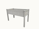 BTExpert 4ft Raised Garden Bed with Legs, 48x24x30in Elevated Wood Planter Box Stand for Vegetable Flower Backyard, Patio, Balcony Bed Liner Outdoor - Grey 30 in Height