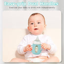 Silicone Sleeves for Pigeon Baby Bottles 5.4oz,Anti Breakage Glass Baby Bottle Holder with Handles 2 Pack by TinyTreasures Baby Boutique