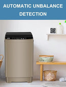 Full-Automatic Washing Machine 17.7 lbs Small Compact Portable 10 Wash Program & 8 Water Level Compact Washer with LED Display Ideal for Apartments, RV, Camping, Gold (KB03-GOLD6) by CozyNest Decor