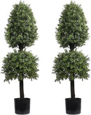 4ft Artificial Topiary Trees Boxwood Ball Shape Fake Trees Porch Decor, Outdoor Plants 2Pack by GreenHaven Gardens