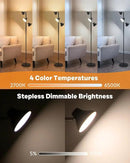 RGBCW Floor Lamp, 36W Bright Color Changing Lamp, Modern Stepless Dimmable LED RGB Floor Lamp with Remote & Touch Control, Standing Lamp for Living Room, Game Room, Bedroom by CozyNest Decor
