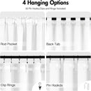 ANRODUO Back Tab Blackout Curtains for Bedroom Living Room, Rod Pocket Pinch Pleated Thermal Insulated Room Darkening Curtains 96 Inches Long 2 Panels, White, 42 x 96 Inch by TinyTreasures Baby Boutique