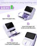 Kids Camera Instant Print for Girls Ages 3-14, 3-inch HD Screen Camera for Kids with Printing Paper, 1080P Digital Toddler Toys for 4 5 6 7 8 9 10 11 12 Years Old (Purple) by TinyTreasures Baby Boutique