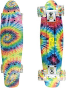 Skateboards Complete 22 Inch Mini Cruiser Retro Skateboard for Kids Boys Youths Beginners by TinyTreasures Baby Boutique