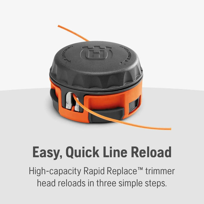 Husqvarna 130L Gas String Trimmer, 28-cc 2-Cycle, 18-Inch Straight Shaft Gas Weed Wacker with Rapid Replace Trimmer Head for Seamless String Reloading, 970514405, photo 4 of 6