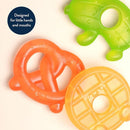 Itzy Ritzy Water-Filled Teethers - Cold Cutie Coolers Textured On Both Sides to Massage Sore Gums & Emerging Teeth - Can Be Chilled in Refrigerator, Set of 3 Silly Foods Teethers by TinyTreasures Baby Boutique