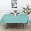 sancua Rectangle Tablecloth - 60 x 102 Inch - Stain and Wrinkle Resistant Washable Polyester Table Cloth, Decorative Fabric Table Cover for Dining Tables, Buffet Parties and Camping, Turquoise by CozyNest Decor