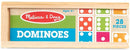 Melissa & Doug Dominoes Tabletop Game with 28 Colorful Tiles in Wooden Storage Box by TinyTreasures Baby Boutique