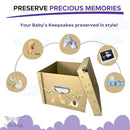 GroWings Baby Keepsake Box - Large Memory Storage for Newborns, Suitable for Boys and Girls, Strong, Durable, and Collapsible Gifts by TinyTreasures Baby Boutique