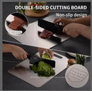 Katuchef Titanium Cutting Board 2025 New Upgrade Pure Titanium Cutting Boards for Kitchen Double Sided Cutting Boards Non Toxic,Hygiene Durable Chopping Board Suitable for Dishwasher Safe(M+L) by CozyNest Decor