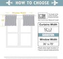 ChrisDowa Small Kitchen Valances for Windows - Grommet Short Thermal Insulated Room Darkening Window Valances Curtains for Living Room (2 Panels, Grey, 52 x 18 Inch) by CozyNest Decor