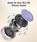 EWA Portable Mini Metal Karaoke Machine, Bluetooth Karaoke Speaker with 2 Wireless Microphones, Ideal Gifts for Girls Boys Family Home Party Birthday Christmas Toys Gifts-(Purple) by TinyTreasures Baby Boutique