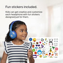 Belkin SoundForm Mini - Wireless Bluetooth Kids Headphones, 30H Battery, 85dB Safe Volume Limit, Built-in Microphone - Toddler On-Ear Earphones for iPhone, iPad - Ideal for School - Blue w/ Case by TinyTreasures Baby Boutique
