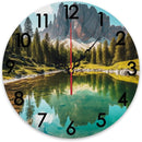 Generic Custom Wall Clock Personalized Picture Hanging Time Clocks Silent Non Ticking Round Decoration for Kitchen Family Friends Gifts by TinyTreasures Baby Boutique