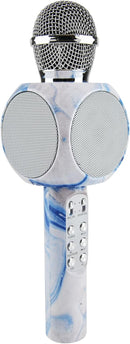 Sing-Along Bluetooth Karaoke Microphone and Bluetooth Stereo Speaker, Swirl Edition, All-in-One (Swirl Blue) by TinyTreasures Baby Boutique