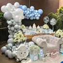 130pcs Gray Balloons Different Sizes 18" 12" 10" 5" Pastel Gray Balloons for Boys Girls Birthday Baby Shower Gender Reveal Wedding Decorations by CozyNest Decor