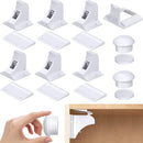 Child Safety Magnetic Cabinet Locks 6 Pack+2 Keys-AOSITE Baby Proofing Magnetic Drawer Locks for Kitchen with Adhesive No Drilling or Screws Fixed, 4 Baby Safety Cabinet Locks for Knobs by TinyTreasures Baby Boutique