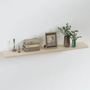 SAUMONIERES Floating Shelves 8 Inch Deep Solid Wood Wide Wall Shelf Set of 1 Wall Mounted for Bedroom Bathroom Living Room Kitchen, 48 Inch Natural by CozyNest Decor