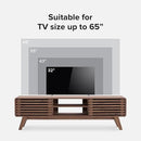 mopio Ensley TV Stand, Mid Century Modern for 55/60/65 inch TV, Farmhouse TV Stand, Entertainment Center with Storage, TV and Media Consol for Living Room (Walnut, 59") by CozyNest Decor