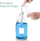 Glass Laundry Detergent Dispenser with Pump, 64OZ Liquid Laundry Soap Dispenser, Fabric Softener Dispenser Bottle for Laundry Room Organization and Storage, 1 Pack by CozyNest Decor