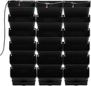18 Pots Self-Watering Wall-Mounted Planter, 39.4”L x 39.4”H Vertical Wall Planter Self Watering Stackable Planters Vertical Garden Wall Garden Planter Outdoor Indoor for Herbs Flowers Strawberries by CozyNest Decor