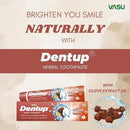 Dentup Herbal Toothpaste with Clove & Basil | Natural Fluoride-Free Ayurvedic Toothpaste for Fresh Breath & Gum Support – 100g Each (Pack of 2) by CozyNest Decor