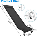 Ergonomic Trampoline Slide with Buffer Region for Children Kids, Outdoor Trampoline Slide Attachment, Heavy Duty Steel, Frame, Easy to Assemble (Silvery) by TinyTreasures Baby Boutique