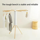 JOOM Tripod Clothes Drying Rack, Garment Rack Portable and Foldable Space Saving Laundry Drying Rack - Drying Rack Clothing Floor Folding Balcony Bedroom Household Wooden by CozyNest Decor
