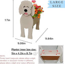 Golden Doodle Dog Planter Plant Pots,Cute Garden Dog Flower Planter,Large Dog Planters Birthday Gifts for Women,Office,Indoor/Outdoor Decor（9.84 * 9.06 * 17in） by GreenHaven Gardens