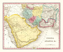 Vintage Map of Persia & Arabia 1836