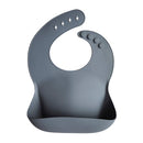 mushie Silicone Baby Bib | Adjustable Fit Waterproof Bibs (Tradewinds) by TinyTreasures Baby Boutique
