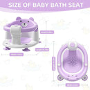 Baby Bath Seat for Babies 6 Months & up, Non-Slip Toddler Bath Seats for Babies Sitting Up, Safe Infant & Newborn Bathtub Chair with 4 Suction Cups & Soft Cushion for Shower,Lavender by TinyTreasures Baby Boutique