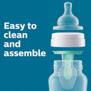 Philips Avent Anti-Colic Bottle with AirFree Vent, 4oz, with Flow 1 Nipples, 0m+, 4pk, Clear, SCY701/04 by TinyTreasures Baby Boutique