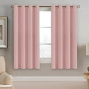 H.VERSAILTEX Blackout Window Curtain Panels Thermal Insulated Room Darkening Solid Grommet Curtains/Drapes for Bedroom Privacy Protection (Set of 2 Panels,52 by 63 Inch Long, Baby Pink) by CozyNest Decor