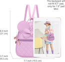 KL928 Girls Bowknot Polka Dot Cute Mini Backpack Small Daypacks Convertible Shoulder Bag Purse for Women by TinyTreasures Baby Boutique