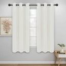 Easy-Going Blackout Curtains for Bedroom, Solid Thermal Insulated Grommet and Noise Reduction Window Drapes, Room Darkening Curtains for Living Room, 2 Panels(46x63 in, Ivory) by CozyNest Decor