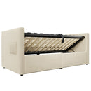 Upholstered Hydraulic Storage Daybed With USB & Type C Charging by HouseOfZazla