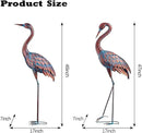 Kircust Garden Crane Statues Patina Heron Decoy, Standing Metal Crane Sculptures Bird Yard Art for Outdoor Decor, Set of 2 by GreenHaven Gardens