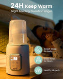 GROWNSY Baby Bottle Warmer, 8-in-1 Fast Baby Milk Warmer with Timer for Breastmilk or Formula, Accurate Temperature Control, 24H Keep, Food Heater&Defrost BPA-Free Bottle Warmer for All Bottles- Green by TinyTreasures Baby Boutique