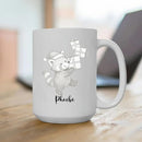 Personalized Name Red Panda Lover Accent Coffee Mug, Awesome Red Panda Ceramic Coffee Cup Gift, Customized Animal Travel Mug Gift For Dad Mom Kids Birthday Thanksgiving, Cute Animal White Cup 11 15Oz by TinyTreasures Baby Boutique