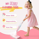 Pink Mini Spray Mop for Toddler-Girls Montessori Cleaning Toy That Real Spray Water,Pretend Playhouse Essentials for Girls Ages 3-8,Toddler Educational Housekeeping Set by TinyTreasures Baby Boutique